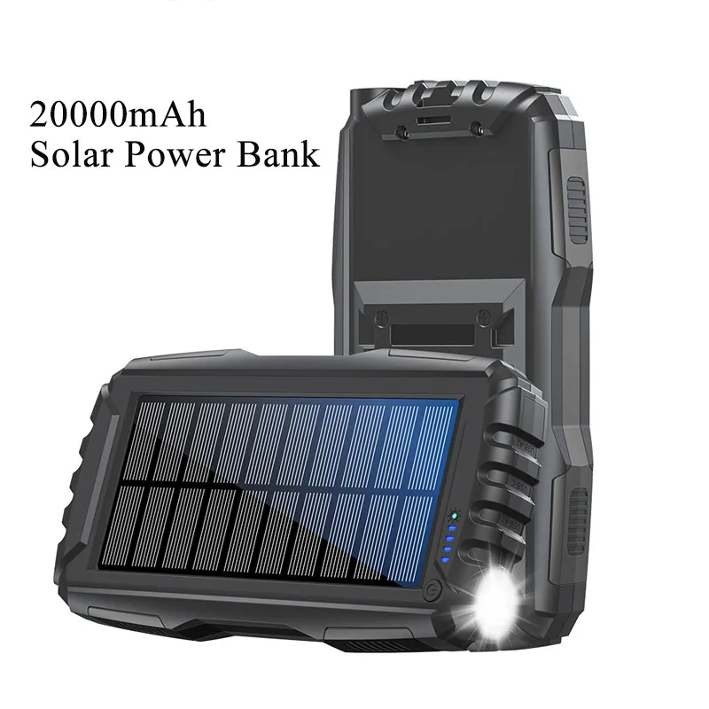 Портативный аккумулятор на солнечной батарее емкостью 20000 мАч, внешнее зарядное устройство, быстрая зарядка, внешний аккумулятор для iPhone Xiaomi, повербанк со светодиодной подсветкой
Портативный аккумулятор на солнечной батарее емкостью 20000 мАч, внешнее зарядное устройство, быстрая зарядка, внешний аккумулятор для iPhone Xiaomi, повербанк со светодиодной подсветкой