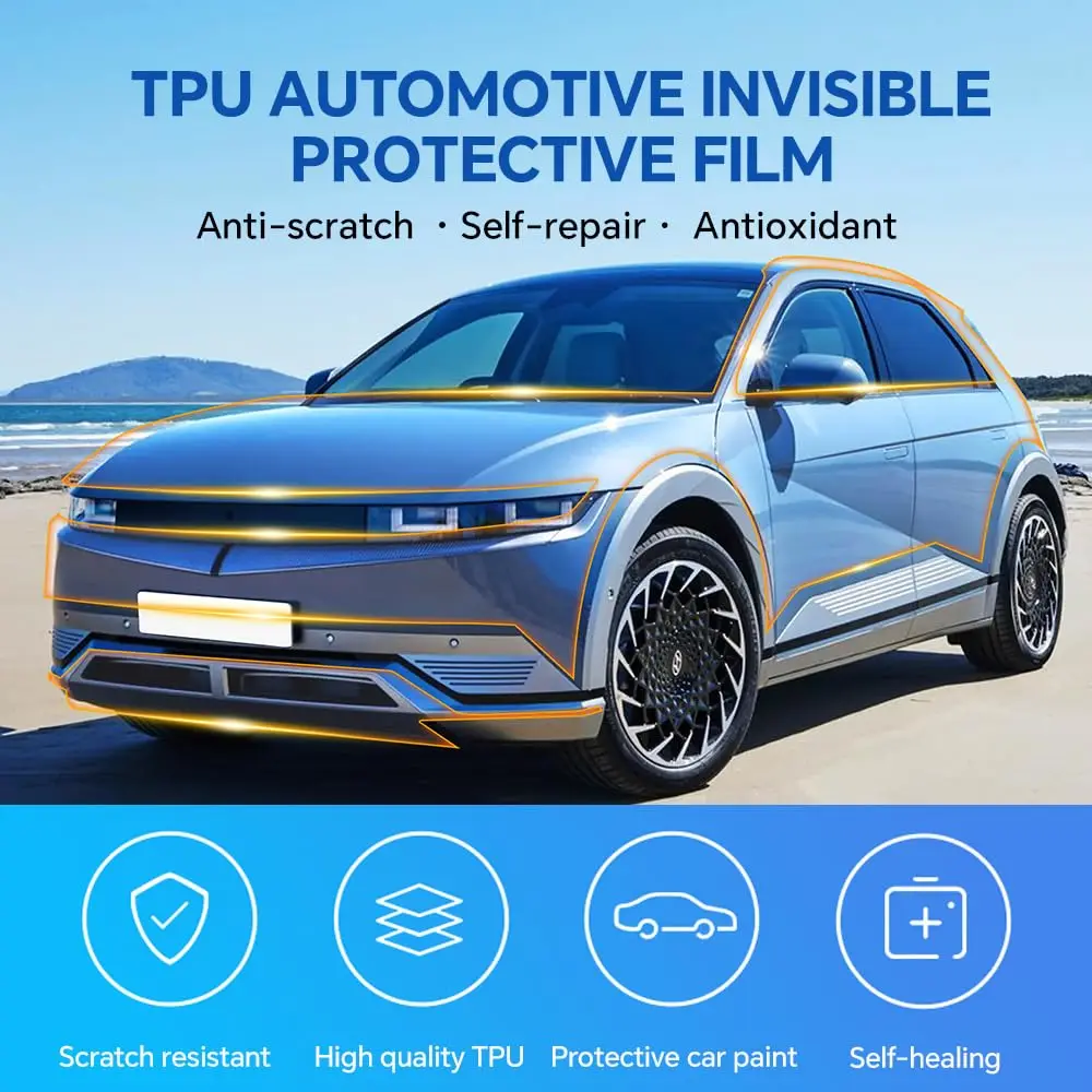 8.5Mil Pre-cut PPF For Hyundai IONIQ 5 2022-2024 TPU Bumper Clear Paint Protection Film Scratch-Resistant Exterior Accessories
8.5Mil Pre-cut PPF For Hyundai IONIQ 5 2022-2024 TPU Bumper Clear Paint Protection Film Scratch-Resistant Exterior Accessories