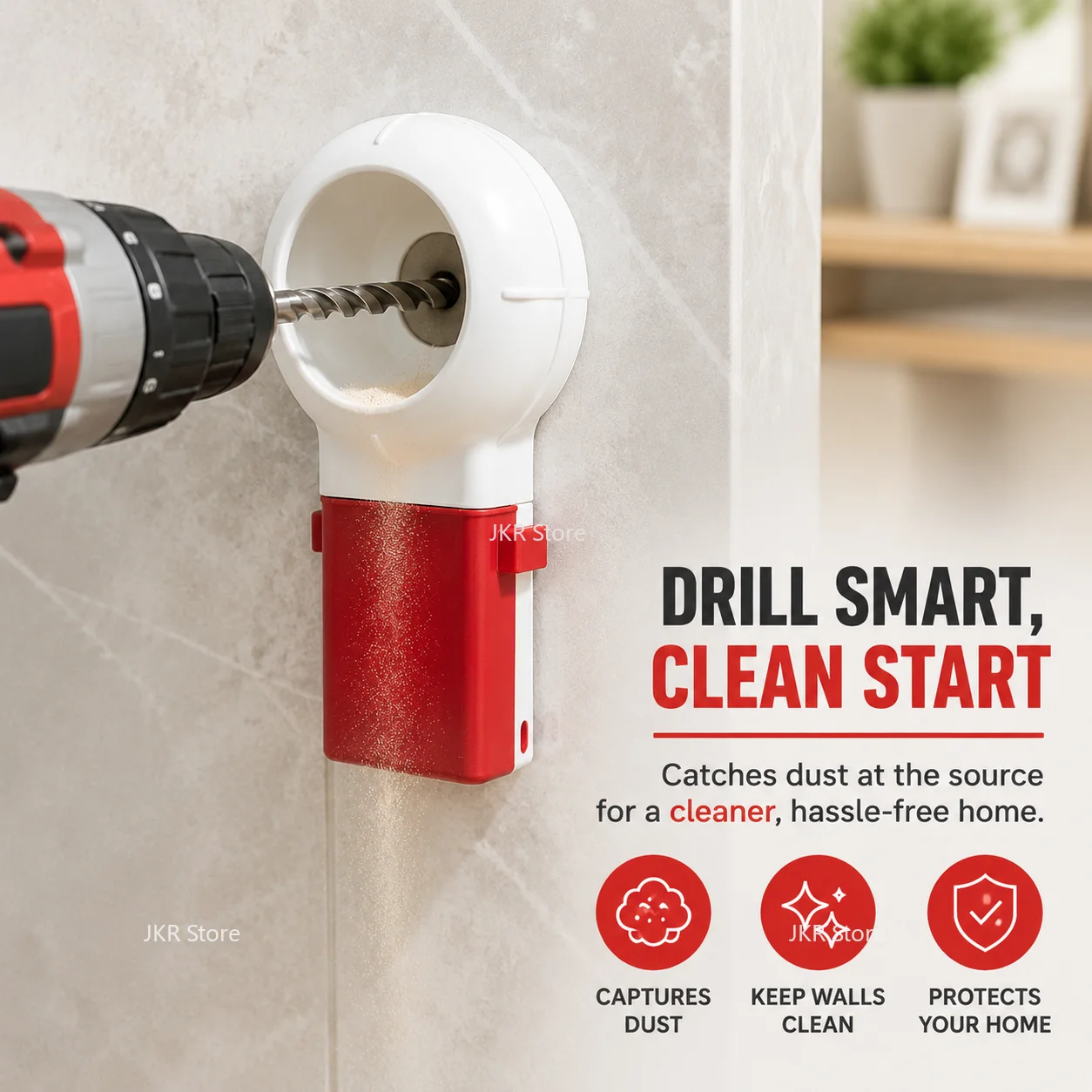 3D Printed Drill Dust Collector Box Wall Drilling Dust Collection Tool Compatible with Most Drill Bits for Workshop
3D Printed Drill Dust Collector Box Wall Drilling Dust Collection Tool Compatible with Most Drill Bits for Workshop