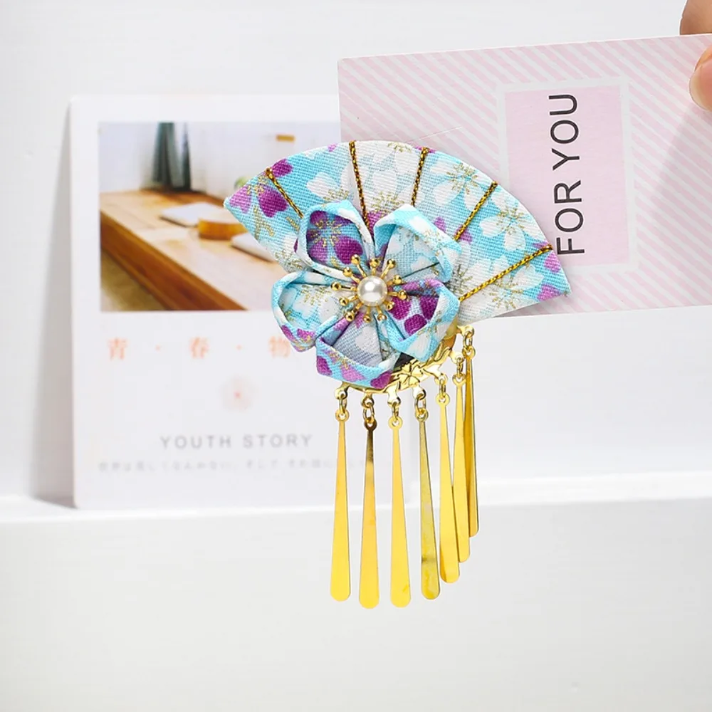 Elegant Kimono Hair Clip Metal Tassel Sakura Flower Faux Pearl Decor Hair Clip Traditional Cloth Fan Shape Hairpin Kids Girls
Elegant Kimono Hair Clip Metal Tassel Sakura Flower Faux Pearl Decor Hair Clip Traditional Cloth Fan Shape Hairpin Kids Girls