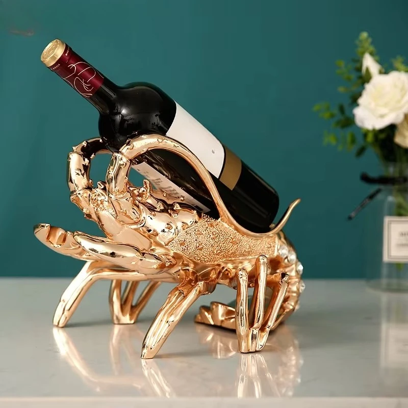 Home Decor Luxury Lobster Wine Bottle Holder Animal Resin Sculpture
Home Decor Luxury Lobster Wine Bottle Holder Animal Resin Sculpture
