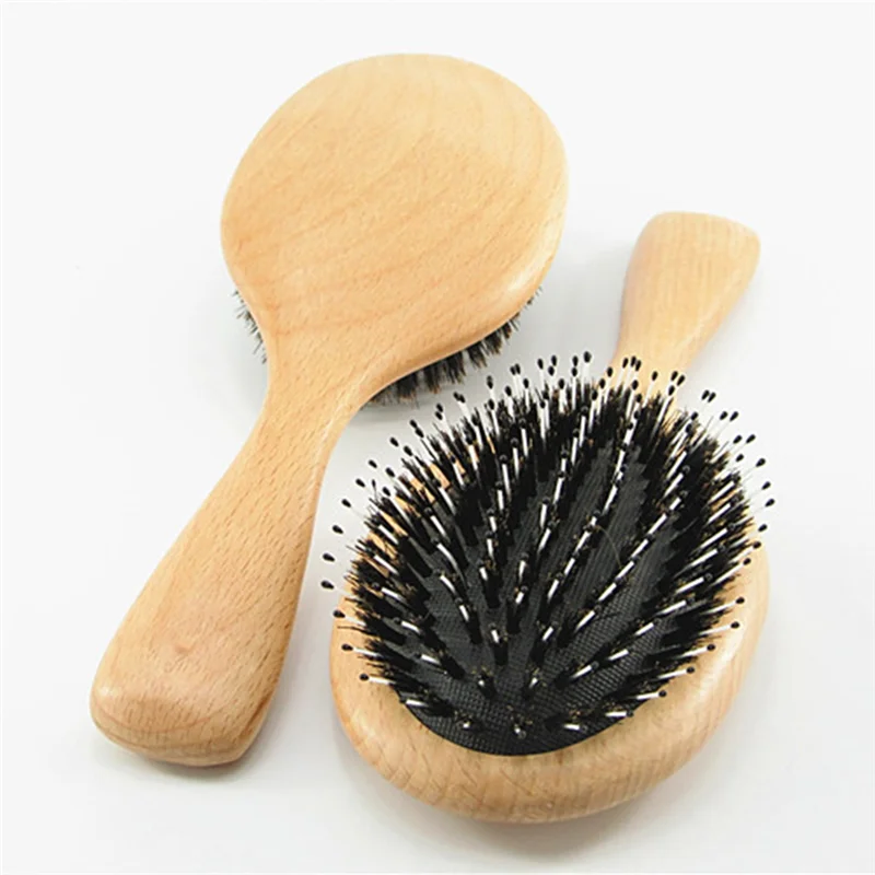 AA20-Boar Bristle Hair Brush Natural Beech Comb Hairbrush For Curly Thick Long Dry Wet Hair Detangler Massage Brushes Women Dura
AA20-Boar Bristle Hair Brush Natural Beech Comb Hairbrush For Curly Thick Long Dry Wet Hair Detangler Massage Brushes Women Dura