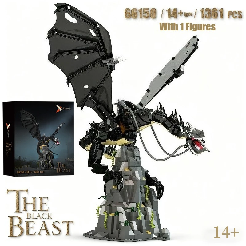 1361PCS Creative The Wizard King And His Black Dragon Model Building Blocks Black Flying Dragon Bricks Toy Gift For Kids
1361PCS Creative The Wizard King And His Black Dragon Model Building Blocks Black Flying Dragon Bricks Toy Gift For Kids