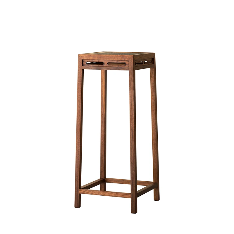 Home living room outdoor balcony flower stand, log black walnut Chinese simple plant stand
Home living room outdoor balcony flower stand, log black walnut Chinese simple plant stand