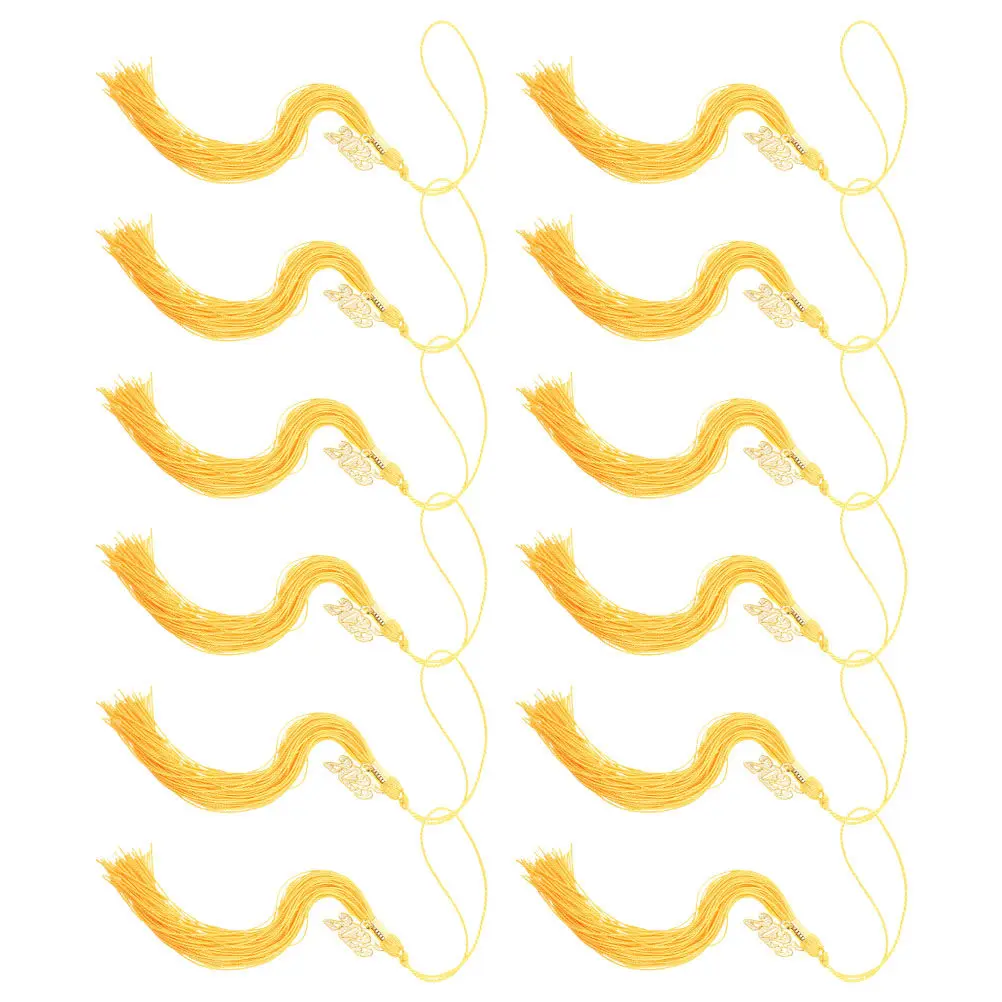 12Pcs Graduation Cap Tassel Charm Sturdy Polyester Memorial Decoration Accessories for Doctoral Cap Celebration
12Pcs Graduation Cap Tassel Charm Sturdy Polyester Memorial Decoration Accessories for Doctoral Cap Celebration