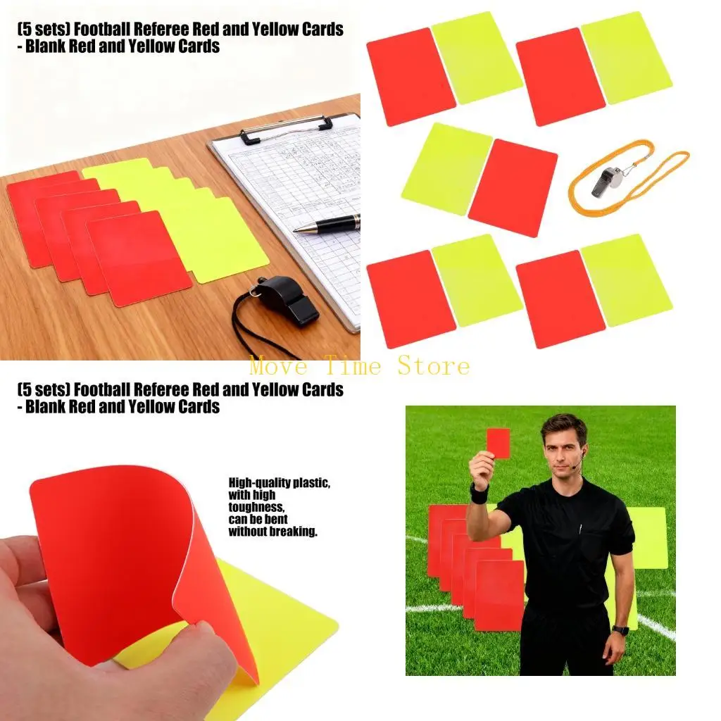 92ME 5set Soccer Referee Penalty Cards Football Warning Red and Yellow Cards For Sport Competition Referee Accessories
92ME 5set Soccer Referee Penalty Cards Football Warning Red and Yellow Cards For Sport Competition Referee Accessories