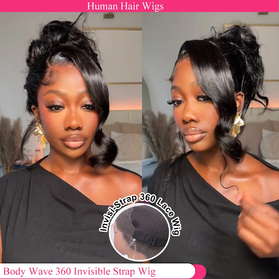 Invisible Strap HD 360 Lace Front Glueless Wig Human Hair Drawstring Body Wave 360 Full Lace Glueless Wig Human Hair PrePlucked
Invisible Strap HD 360 Lace Front Glueless Wig Human Hair Drawstring Body Wave 360 Full Lace Glueless Wig Human Hair PrePlucked