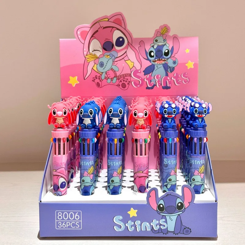 Stitch 36pcs Ballpoint Pen Disney Cartoon 10 Color Marker 0.7mm Kids Graffiti Multicolor Hand-Held Pen Students Learn Stationery
Stitch 36pcs Ballpoint Pen Disney Cartoon 10 Color Marker 0.7mm Kids Graffiti Multicolor Hand-Held Pen Students Learn Stationery