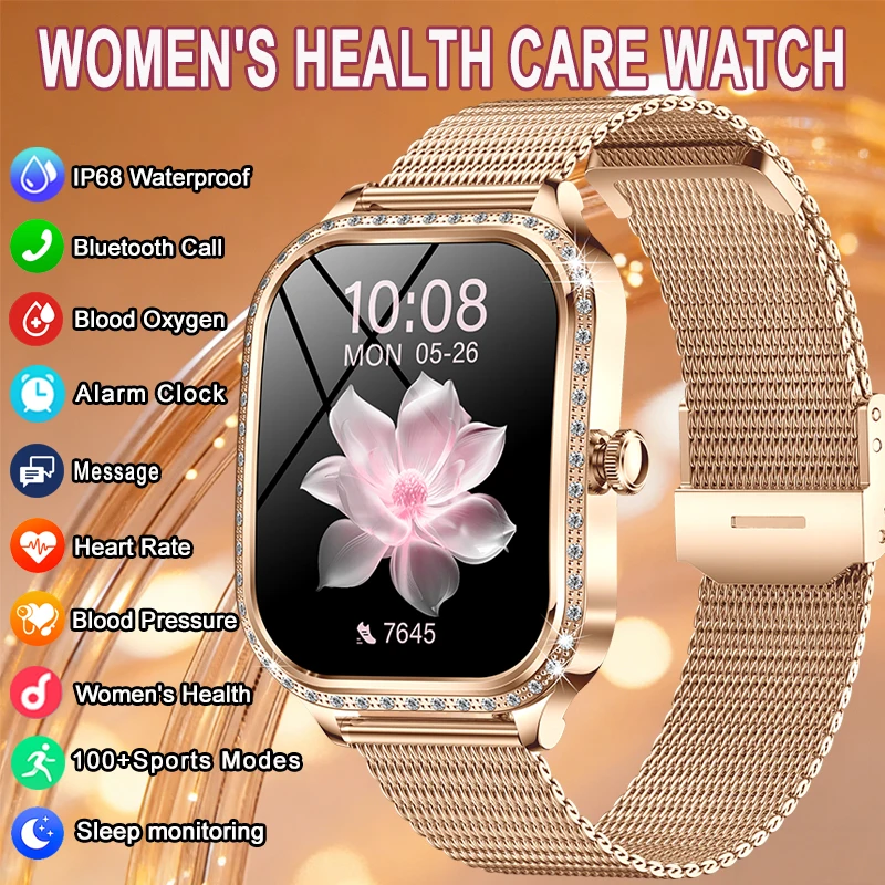 2026 New Fashion Smart Watch Women 360*360 HD Screen Heart Rate Monitor Custom Dial Waterproof Women's Health BT Call Smartwatch
2026 New Fashion Smart Watch Women 360*360 HD Screen Heart Rate Monitor Custom Dial Waterproof Women's Health BT Call Smartwatch