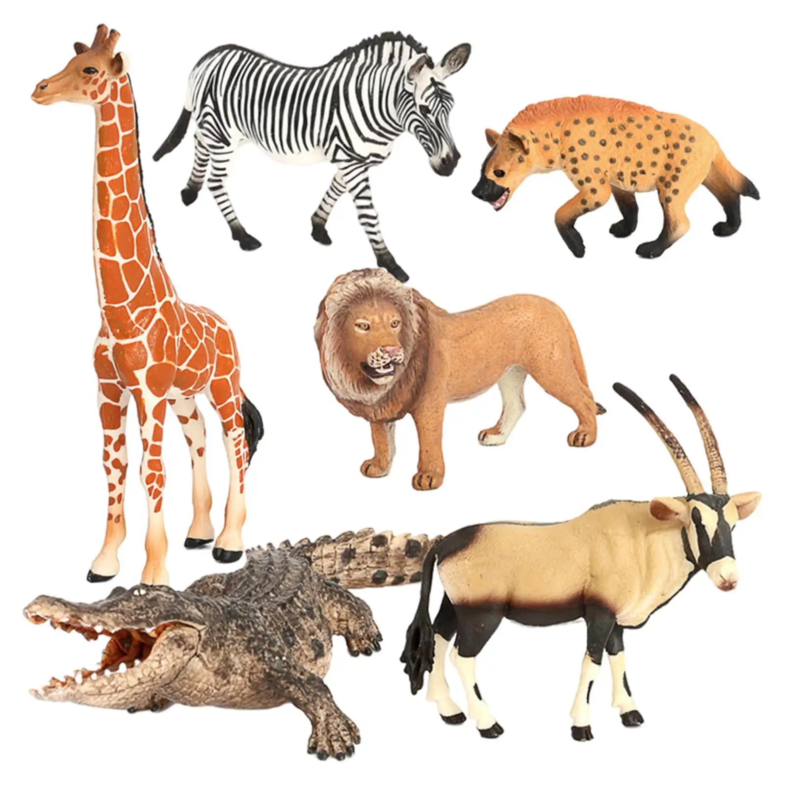 Plastic Wild Animal Model African Antelope Figures Lifelike Crocodile Desktop Playset for Kindergarten Toddlers Children Boys
Plastic Wild Animal Model African Antelope Figures Lifelike Crocodile Desktop Playset for Kindergarten Toddlers Children Boys