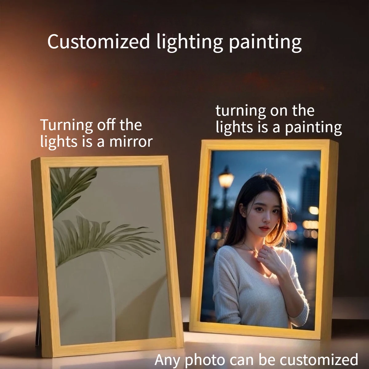 Mirror Lighting Painting Custom Photo Frame Home Photo Frame Luminous Painting Night Light Photo Frame Decoration Birthday Gift
Mirror Lighting Painting Custom Photo Frame Home Photo Frame Luminous Painting Night Light Photo Frame Decoration Birthday Gift