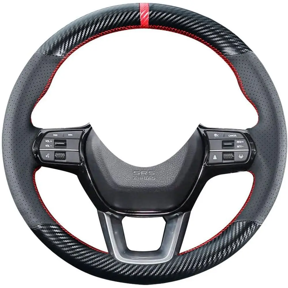 DIY Carbon Fiber Steering Wheel Covers for 11th Civic Generation 2022-2025 / 15 Leather Interior Accessories
DIY Carbon Fiber Steering Wheel Covers for 11th Civic Generation 2022-2025 / 15 Leather Interior Accessories