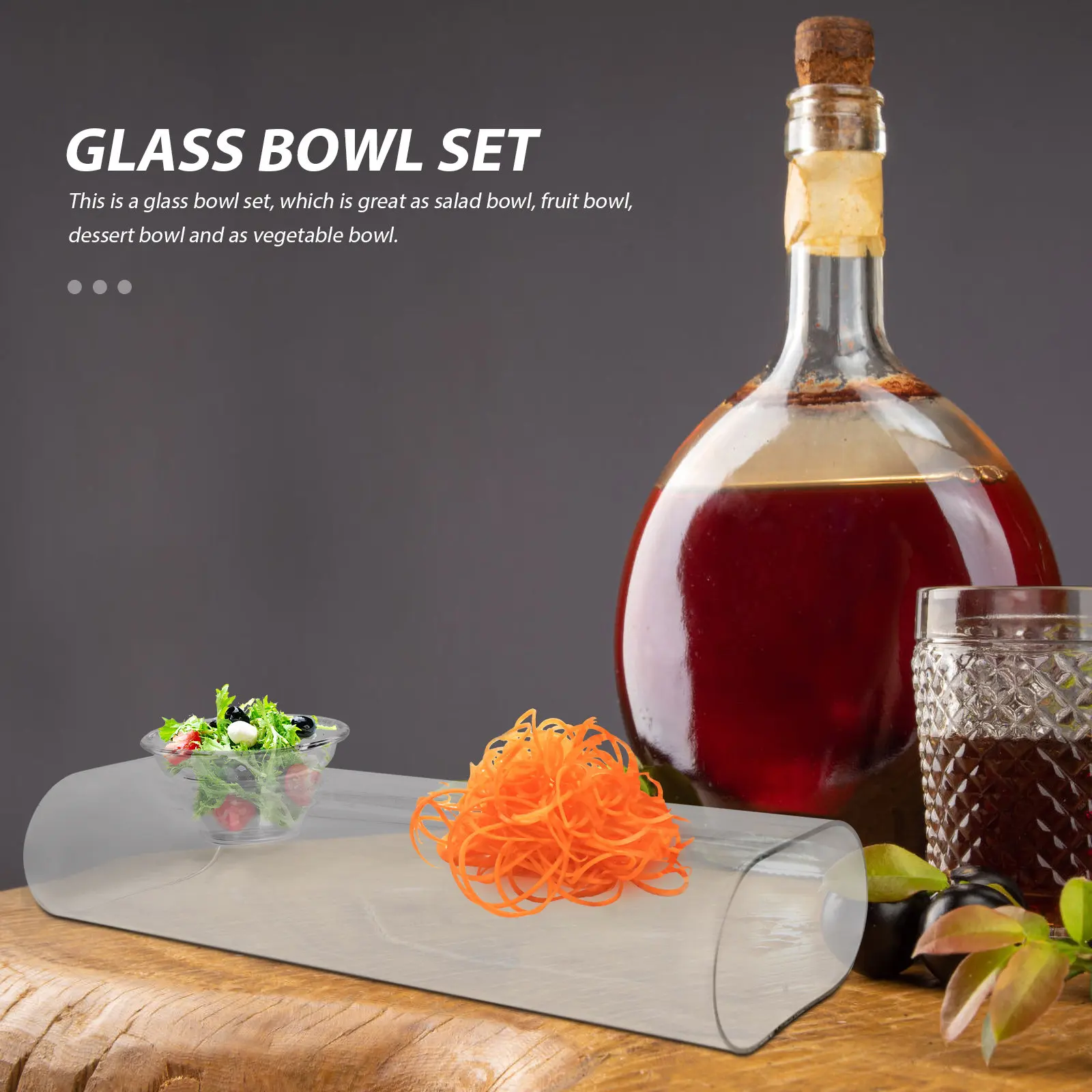 1Set Creative Glass Bowl Set Modern Transparent Salad Fruit Dessert Vegetable Bowl for Home Kitchen Bar Serving Ice Preservation
1Set Creative Glass Bowl Set Modern Transparent Salad Fruit Dessert Vegetable Bowl for Home Kitchen Bar Serving Ice Preservation