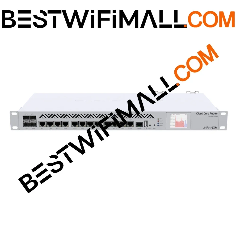 MikroTik CCR1036-12G-4S-EM Router 12xGigabit Ethernet 4xSFP Cages LCD, 36 Cores 1.2GHz CPU 8GB RAM
MikroTik CCR1036-12G-4S-EM Router 12xGigabit Ethernet 4xSFP Cages LCD, 36 Cores 1.2GHz CPU 8GB RAM