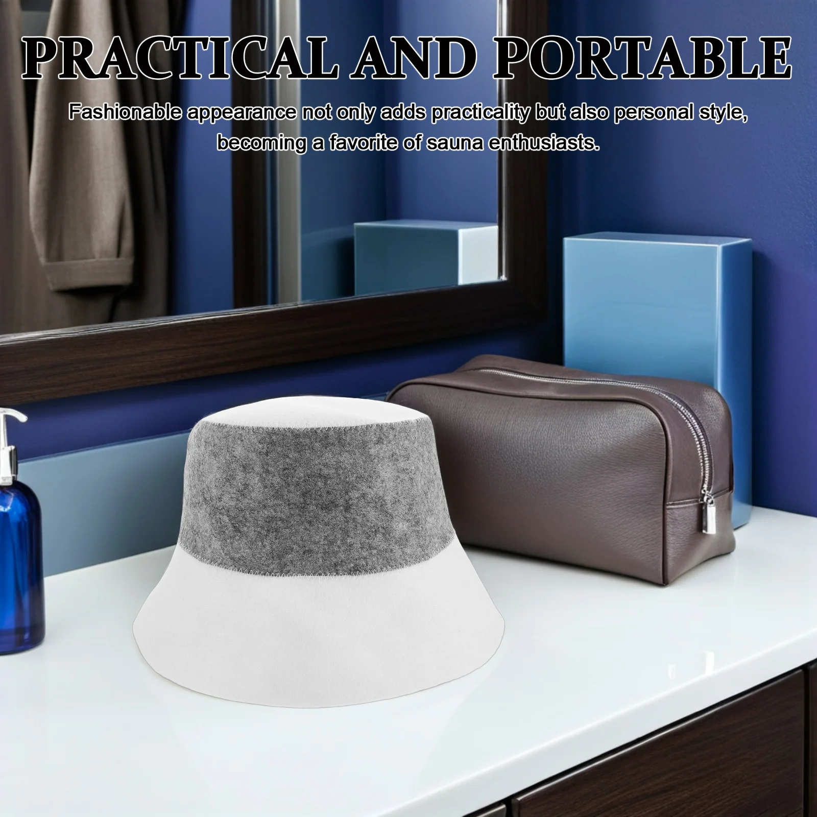 2Pcs Sauna Hat Felt Insulated Hair Protector Bucket Hat for Russian Steam Room Spa Banya Bath Absorbent Heat Resistant
2Pcs Sauna Hat Felt Insulated Hair Protector Bucket Hat for Russian Steam Room Spa Banya Bath Absorbent Heat Resistant