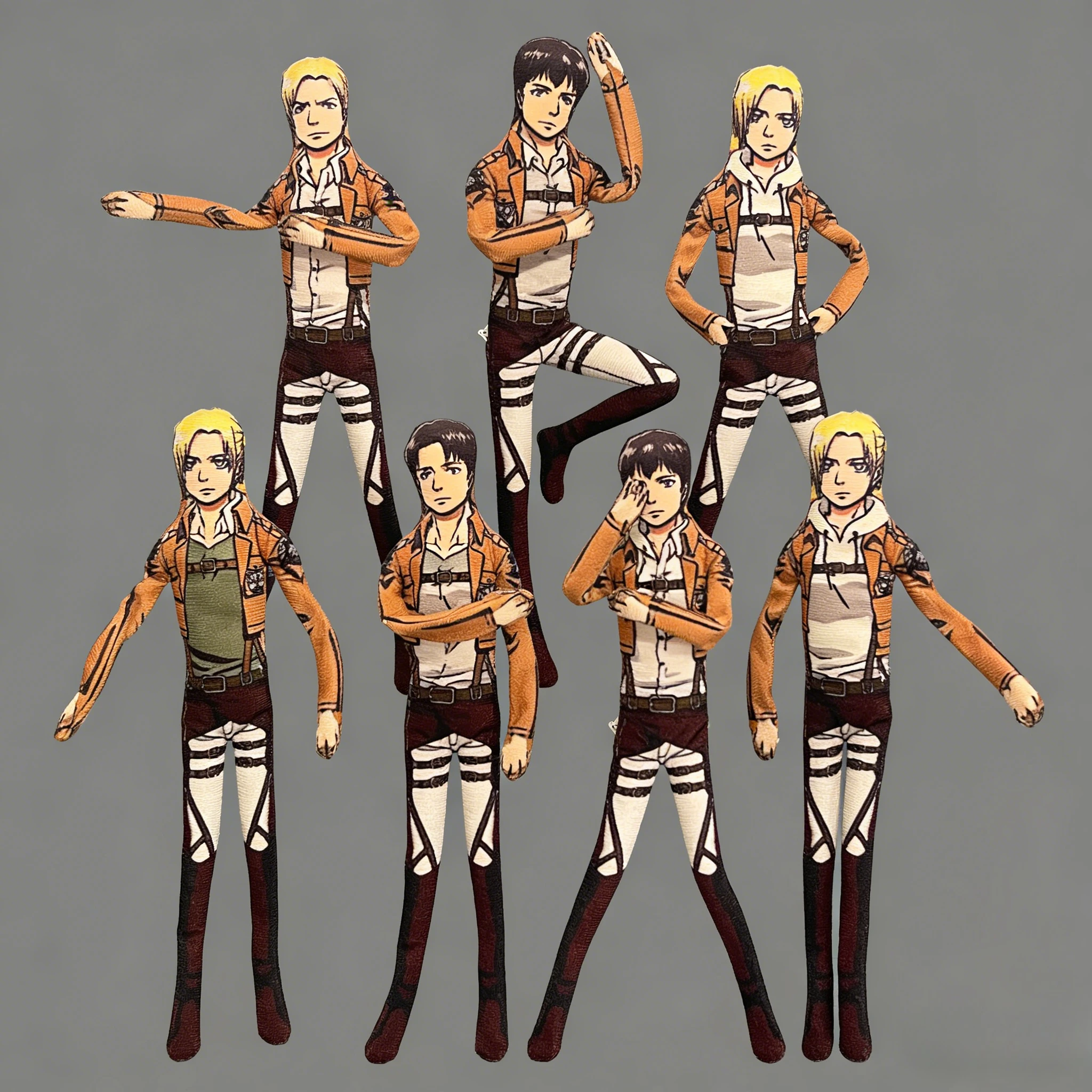 Плюшевая кукла Аниме «Атака Титанов» Эрен и Микаса, 28 см, ручная работа, без белых краев, подвижная фигурка, декор для комнаты, подарок
Плюшевая кукла Аниме «Атака Титанов» Эрен и Микаса, 28 см, ручная работа, без белых краев, подвижная фигурка, декор для комнаты, подарок