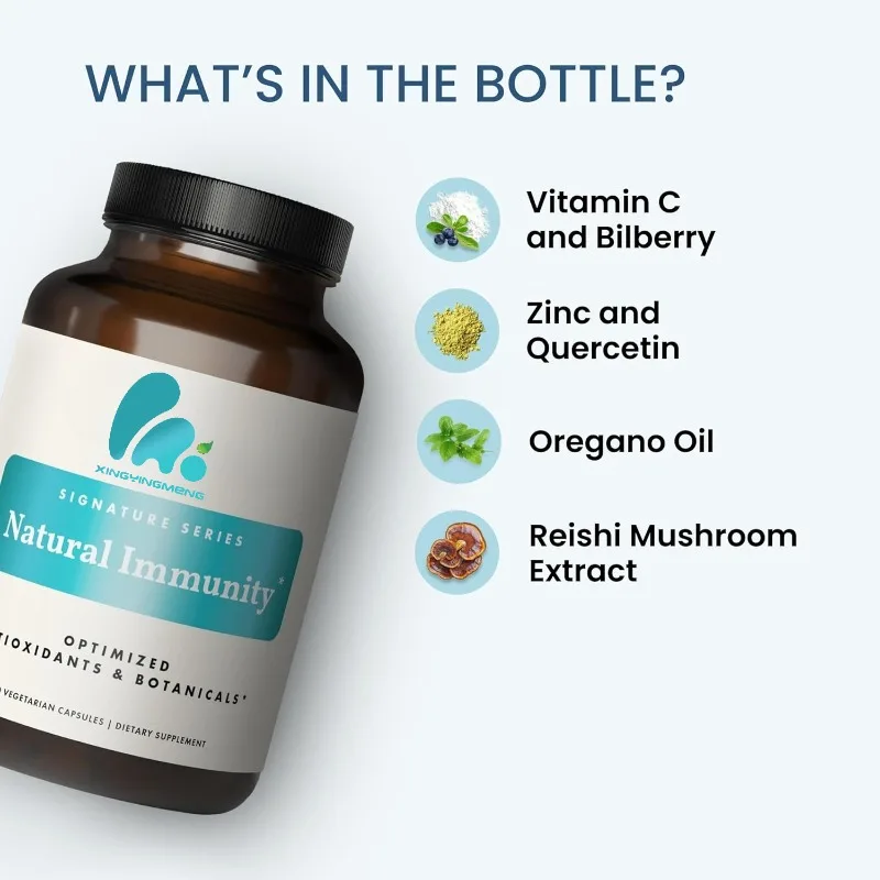 Immune support -60 capsules containing a natural herbal mixture of vitamin C, cranberry oil, and lingzhi mushrooms
Immune support -60 capsules containing a natural herbal mixture of vitamin C, cranberry oil, and lingzhi mushrooms