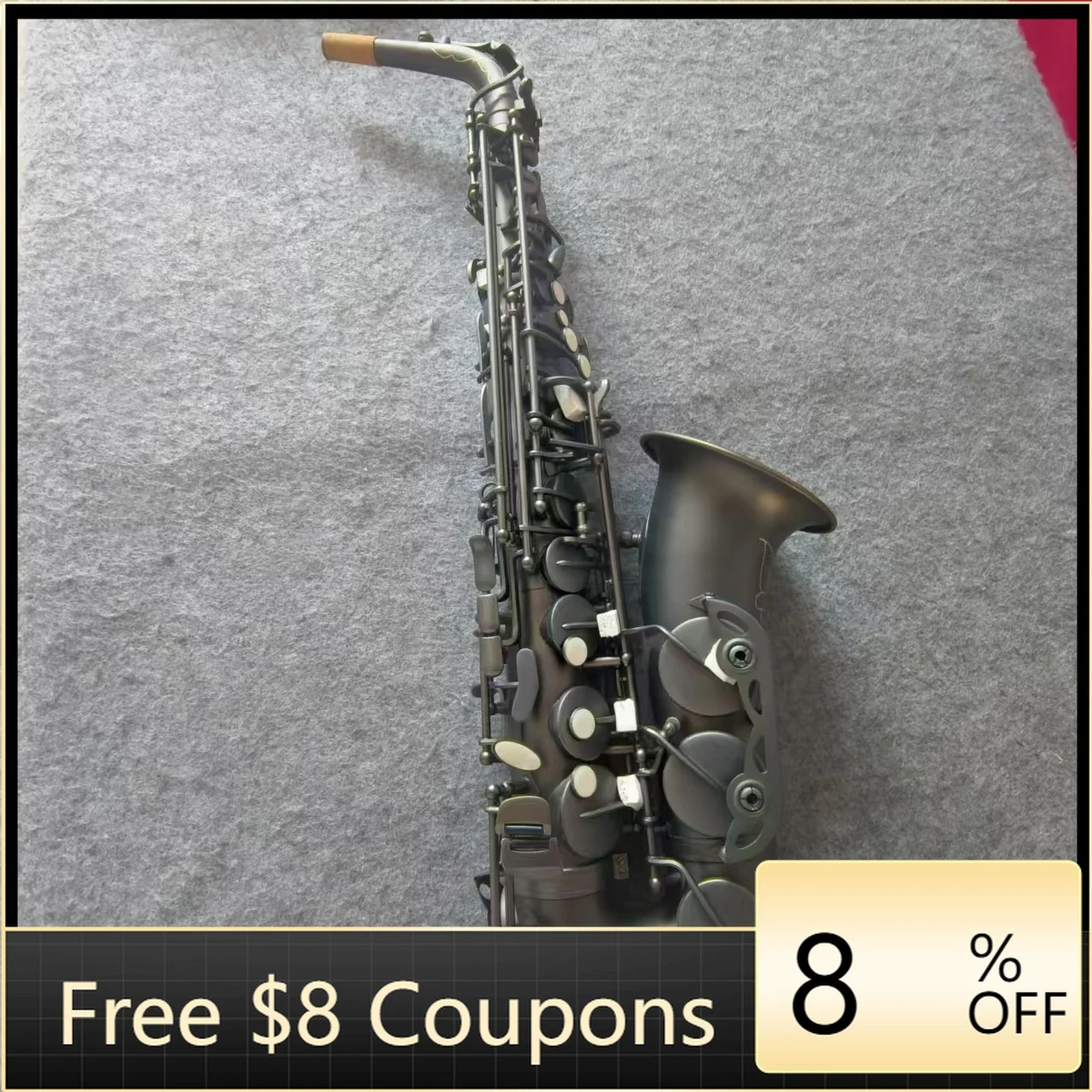 STLF Wholesale/Customized samples/Factory price High-grade brass alto saxophone antique silver Eb playing exercise instrument wi
STLF Wholesale/Customized samples/Factory price High-grade brass alto saxophone antique silver Eb playing exercise instrument wi