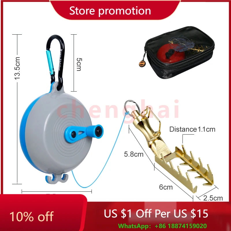 New Stainless Steel With Line Fishing Lure Savers Retriever Lures Rescue Fishing Gear, Fishing Tools
New Stainless Steel With Line Fishing Lure Savers Retriever Lures Rescue Fishing Gear, Fishing Tools