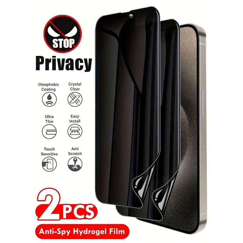 2Pcs Privacy Soft Hydrogel Film For IPhone 16 15 Pro Max 13 12Pro Mini Screen Protector For IPhone 16E 11 14 Pro XS XR Film
2Pcs Privacy Soft Hydrogel Film For IPhone 16 15 Pro Max 13 12Pro Mini Screen Protector For IPhone 16E 11 14 Pro XS XR Film