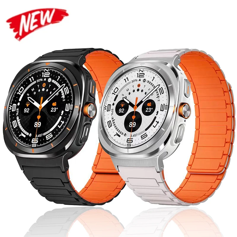Магнитный силиконовый браслет для часов Samsung Galaxy Watch 7 Ultra 47 мм, спортивный ремешок без зазора, с изогнутым концом для часов ULTRA 7 47 мм
Магнитный силиконовый браслет для часов Samsung Galaxy Watch 7 Ultra 47 мм, спортивный ремешок без зазора, с изогнутым концом для часов ULTRA 7 47 мм