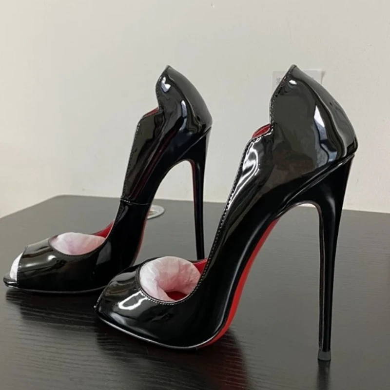 Yuejinlong Sexy Patent Leather 12cm High Heels Peep Toe Stiletto Pumps Elegant Wedding Party Plus Size Fashion Shoes New 2026
Yuejinlong Sexy Patent Leather 12cm High Heels Peep Toe Stiletto Pumps Elegant Wedding Party Plus Size Fashion Shoes New 2026