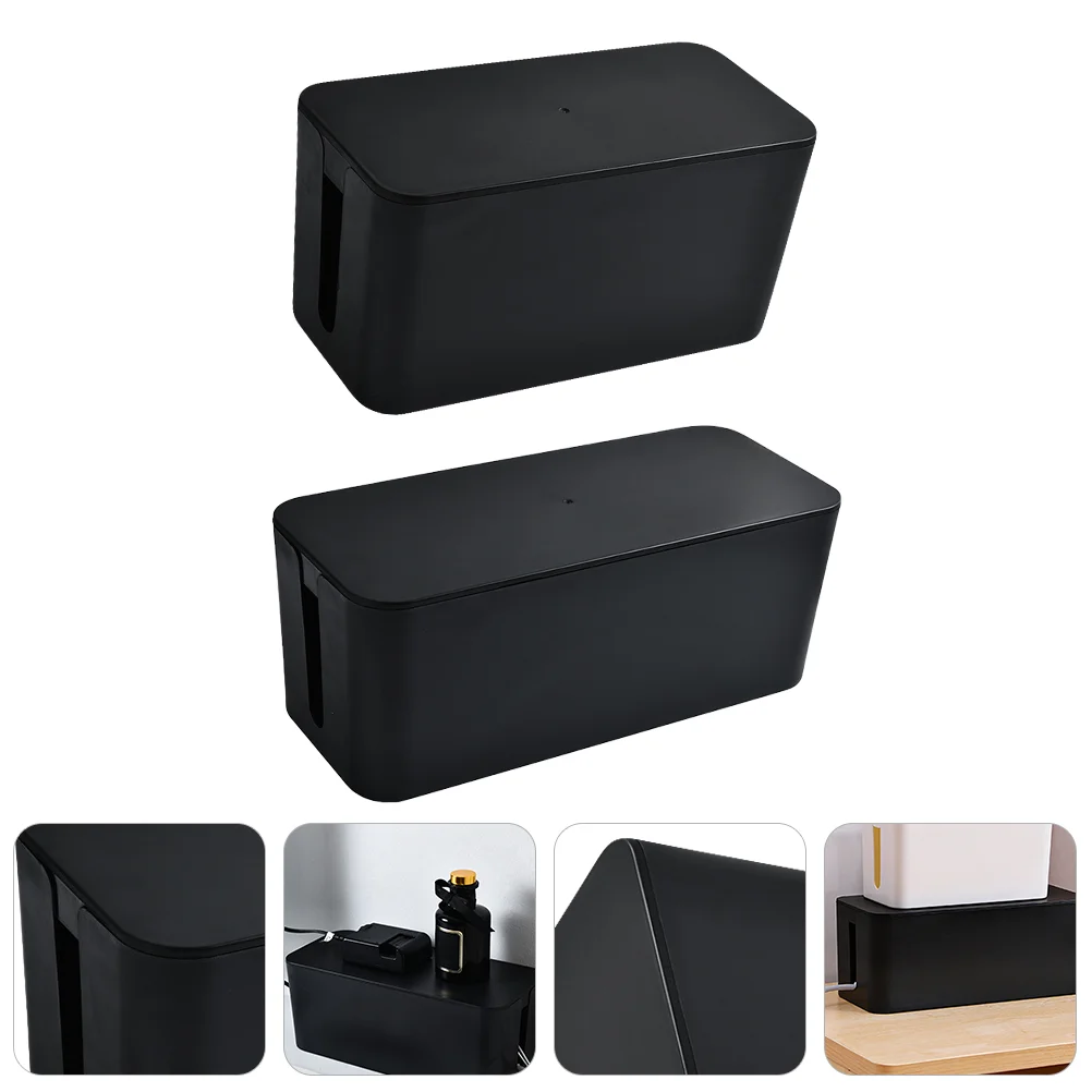2 Pcs Wire Storage Box Organizers for Cords Cable Case Anti-electric Socket Power Board Line Manager Plastic
2 Pcs Wire Storage Box Organizers for Cords Cable Case Anti-electric Socket Power Board Line Manager Plastic