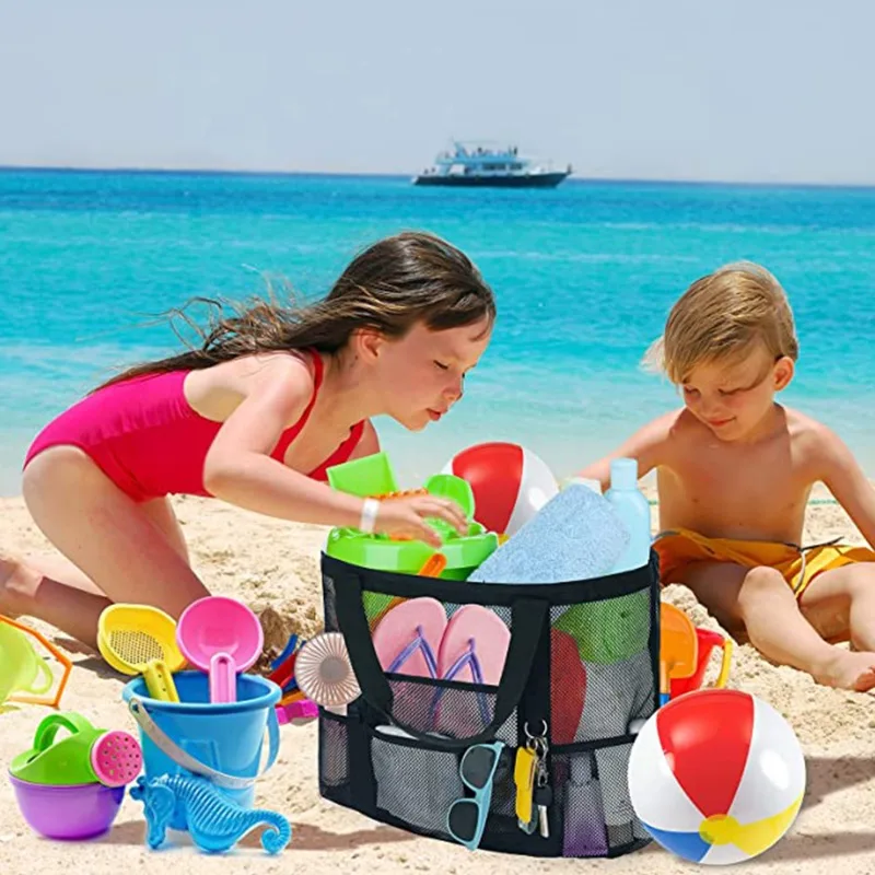 8 Pockets Summer Large Beach Bag For Towels Mesh Durable Travel Handbag Toys Organizer Waterproof Underwear Swimming Storage Bag
8 Pockets Summer Large Beach Bag For Towels Mesh Durable Travel Handbag Toys Organizer Waterproof Underwear Swimming Storage Bag