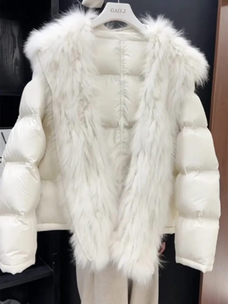 Женская зимняя дизайнерская утягивающая теплая верхняя одежда больших размеров в Корейском стиле с меховым воротником, повседневная одежда для поездок на работу
Женская зимняя дизайнерская утягивающая теплая верхняя одежда больших размеров в Корейском стиле с меховым воротником, повседневная одежда для поездок на работу