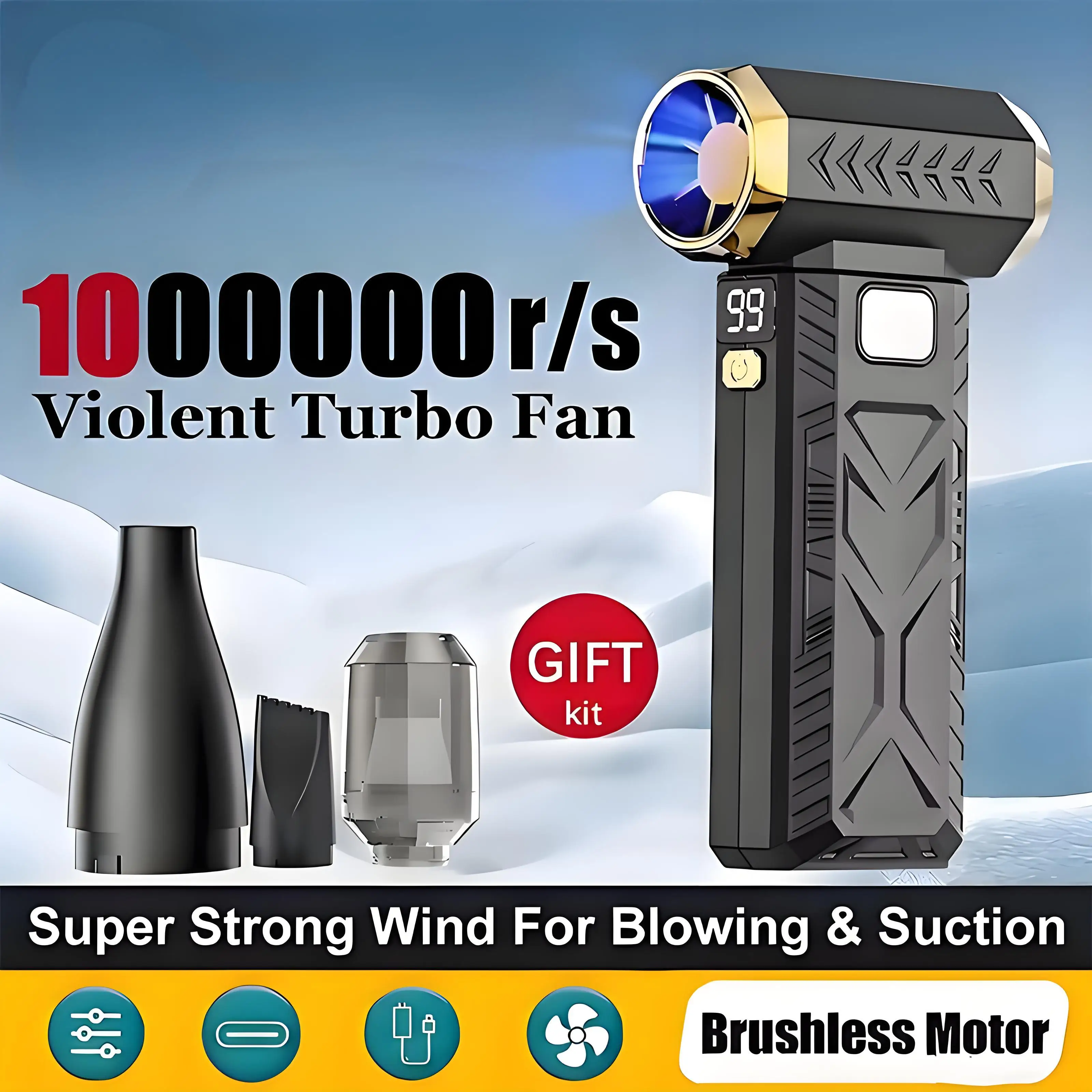 1000000 об/мин жестокий вентилятор супер мощный воздуходувка вакуумный всасывающий всасыватель 2в1 для пылеочистителя бесщеточный турбо сильный ветер
1000000 об/мин жестокий вентилятор супер мощный воздуходувка вакуумный всасывающий всасыватель 2в1 для пылеочистителя бесщеточный турбо сильный ветер