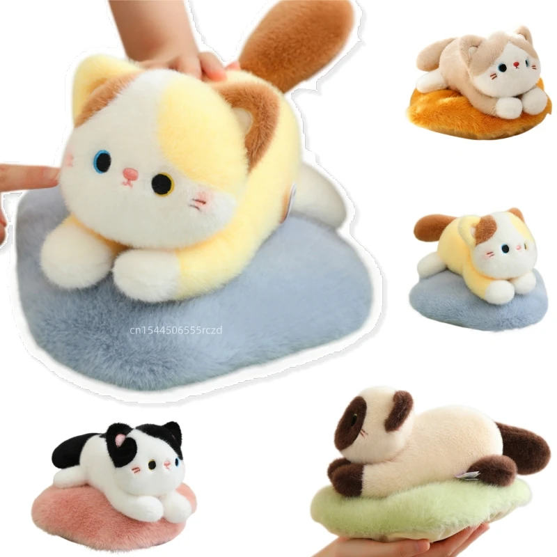 25cm Cute Lying Cat Plush Doll Fun Nest Brown Black White Cat Siamese Cat Animal Stuffed Home Decoration Gift For Children
25cm Cute Lying Cat Plush Doll Fun Nest Brown Black White Cat Siamese Cat Animal Stuffed Home Decoration Gift For Children