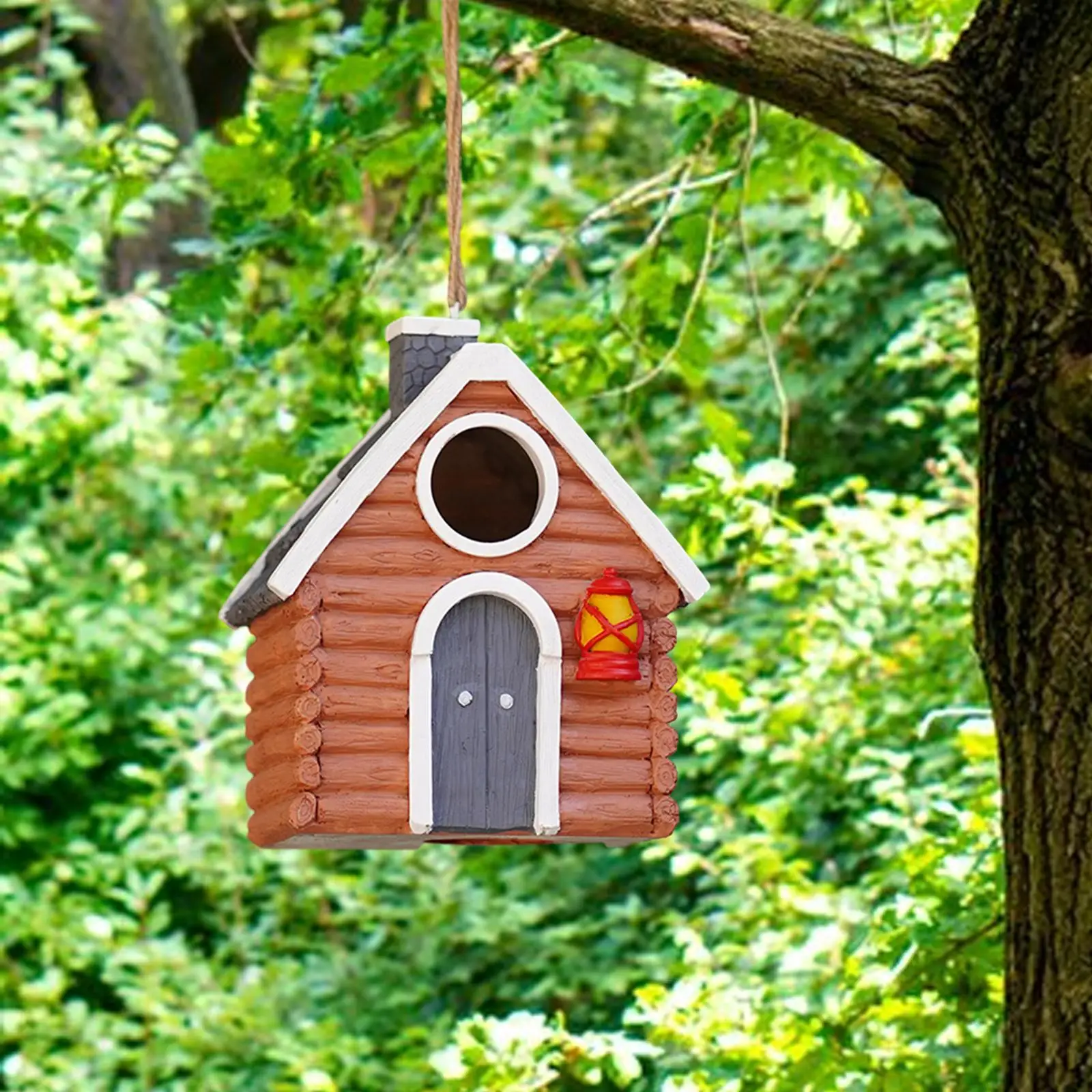 Bird House Bird Breeding Box Unique Rustic Small Bird Rest Place Outdoors Resin Bird House for Fence Backyard Trees Garden Patio
Bird House Bird Breeding Box Unique Rustic Small Bird Rest Place Outdoors Resin Bird House for Fence Backyard Trees Garden Patio