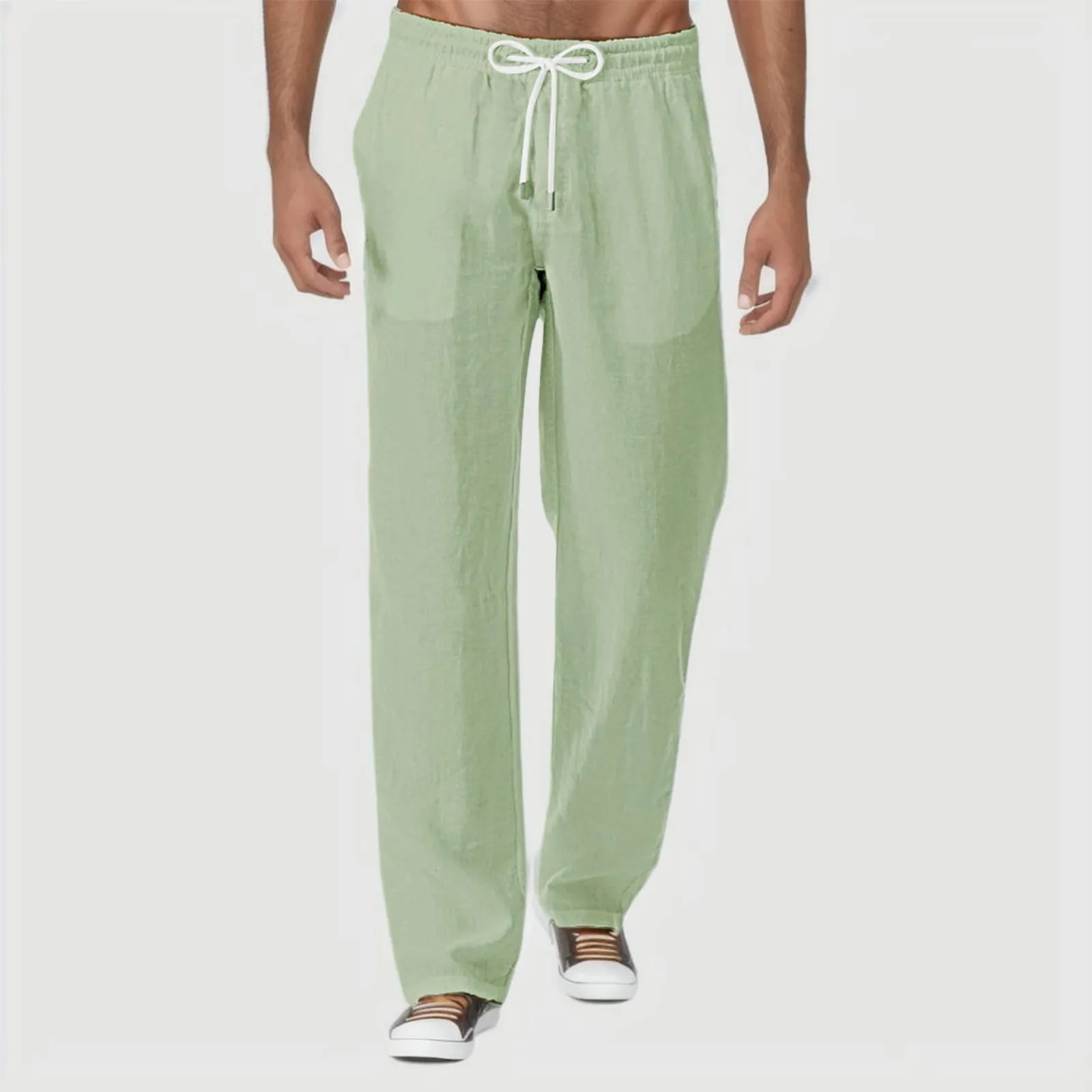 Men Cotton Linen Long Pants Summer Drawstring Trousers Leisure Resort Thin Oversized Loose Straight Leg Jogging Sweatpants
Men Cotton Linen Long Pants Summer Drawstring Trousers Leisure Resort Thin Oversized Loose Straight Leg Jogging Sweatpants