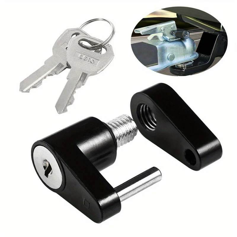 1/4In Trailer Hitch Coupler Lock Anti-Theft Pin Lock with 2 Keys,Zinc Alloy Security Lock for RV Boat Truck Tow Trailer Connecto
1/4In Trailer Hitch Coupler Lock Anti-Theft Pin Lock with 2 Keys,Zinc Alloy Security Lock for RV Boat Truck Tow Trailer Connecto