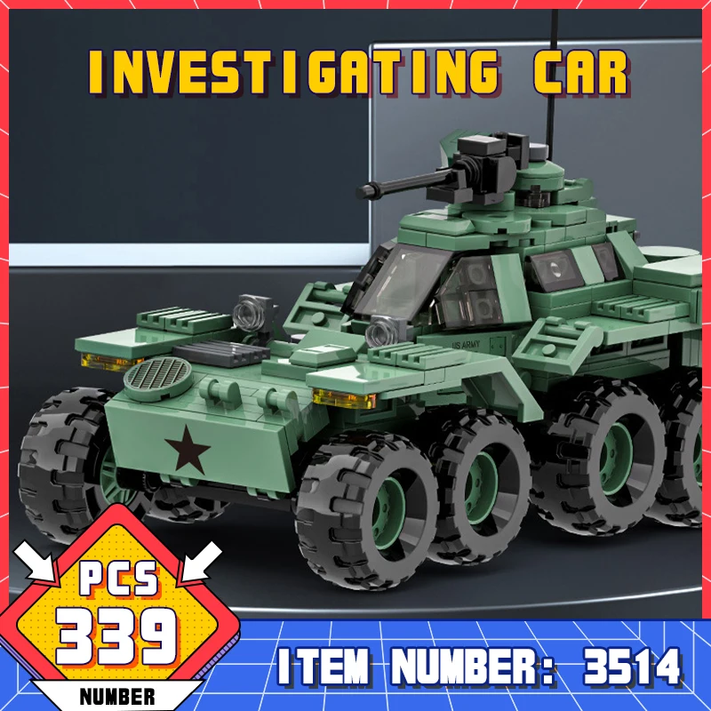 335-381Pcs Bricks Armored Reconnaissance Car/Anti Aircraft Armored Vehicle/Infantry Tank Building Blocks Assembly Toys For Boys
335-381Pcs Bricks Armored Reconnaissance Car/Anti Aircraft Armored Vehicle/Infantry Tank Building Blocks Assembly Toys For Boys