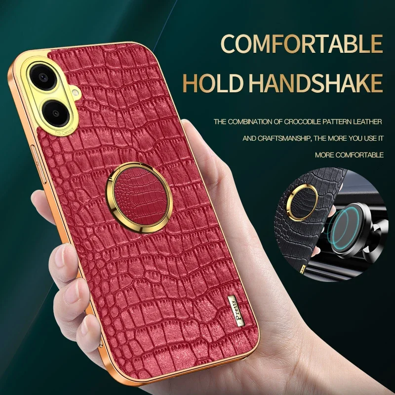 Чехол для телефона Samsung Galaxy A05s A06 A04e с магнитным кольцом и текстурой крокодила, силиконовый мягкий чехол из искусственной кожи с мягкой задней крышкой
Чехол для телефона Samsung Galaxy A05s A06 A04e с магнитным кольцом и текстурой крокодила, силиконовый мягкий чехол из искусственной кожи с мягкой задней крышкой