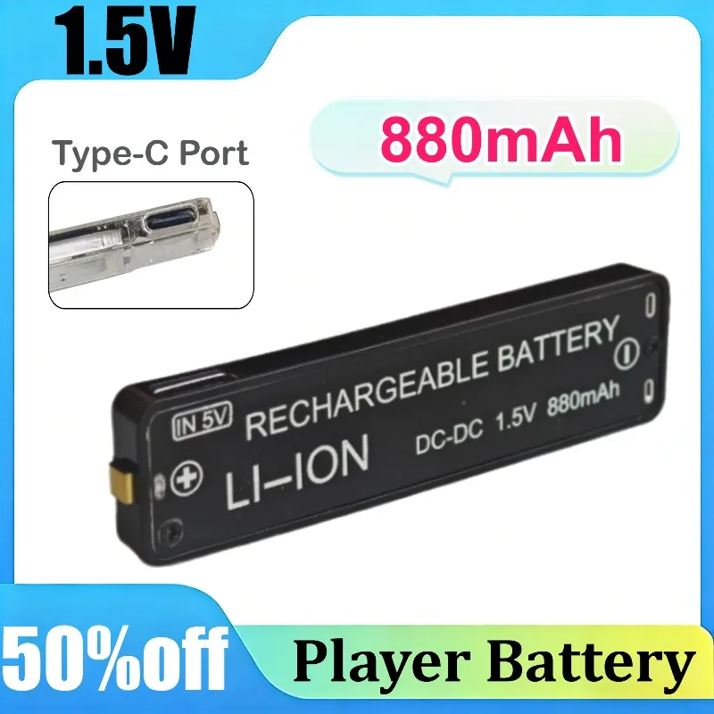 Chewing Gum Battery Type-C Rechargeable 15.V 880mAh/1500mAh for Sony Walkman High Capacity DIY Lithium Cell
Chewing Gum Battery Type-C Rechargeable 15.V 880mAh/1500mAh for Sony Walkman High Capacity DIY Lithium Cell