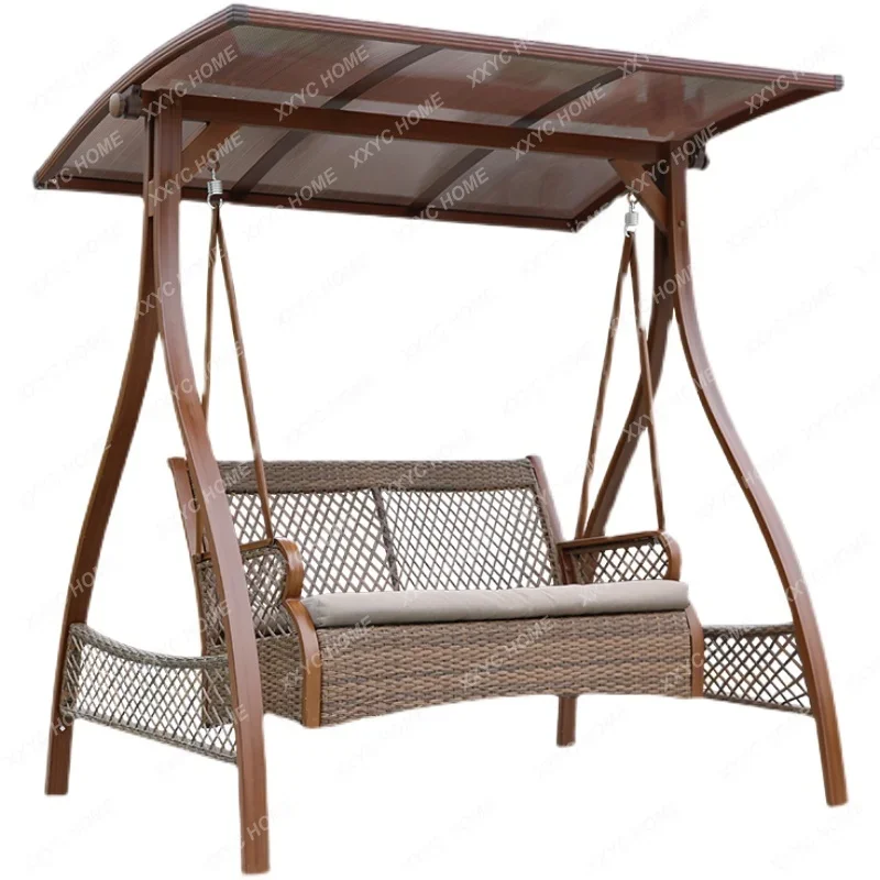 Outdoor Swing Courtyard Garden Solar Light Rocking Chair Terrace Outdoor Leisure Glider Household Double Swing
Outdoor Swing Courtyard Garden Solar Light Rocking Chair Terrace Outdoor Leisure Glider Household Double Swing