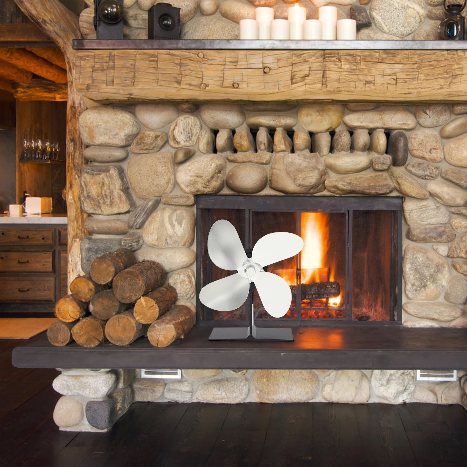 Aluminum Alloy Blade Compact Sturdy For Stove Fan Replacement Efficient Heat Dissipation Fireplace Fan Accessory For Wood
Aluminum Alloy Blade Compact Sturdy For Stove Fan Replacement Efficient Heat Dissipation Fireplace Fan Accessory For Wood