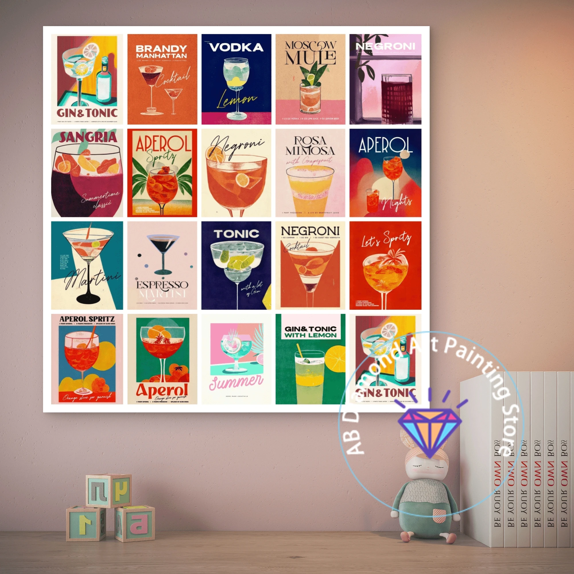 Drink Caipirinha Gin Tonic Sangria Aperol Spritz AB Diamond Painting Kit 5D DIY Diamond Embroidery Handmade Art Home Decoration
Drink Caipirinha Gin Tonic Sangria Aperol Spritz AB Diamond Painting Kit 5D DIY Diamond Embroidery Handmade Art Home Decoration