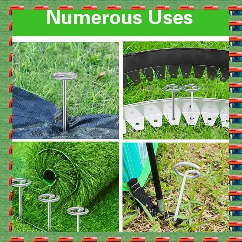 50Pcs Circle Top Landscape Staples, 6Inch Garden Stake Galvanized Landscape Fabric Stakes, Heavy Duty Yard Ground Pins Durable
50Pcs Circle Top Landscape Staples, 6Inch Garden Stake Galvanized Landscape Fabric Stakes, Heavy Duty Yard Ground Pins Durable