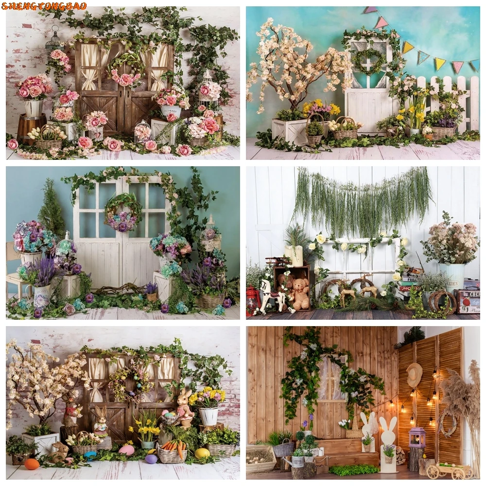 Easter Backdrop Wreath Spring Flower Courtyard Door Baby Portrait Wood Door Brick Wall Photography Background Decor Photo Studio
Easter Backdrop Wreath Spring Flower Courtyard Door Baby Portrait Wood Door Brick Wall Photography Background Decor Photo Studio