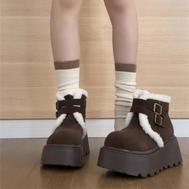 Зимние теплые хлопковые женские зимние ботинки, увеличивающие рост туфли, женские короткие ботильоны на толстой подошве в стиле панк на платформе, Zapatos De Muje
Зимние теплые хлопковые женские зимние ботинки, увеличивающие рост туфли, женские короткие ботильоны на толстой подошве в стиле панк на платформе, Zapatos De Muje