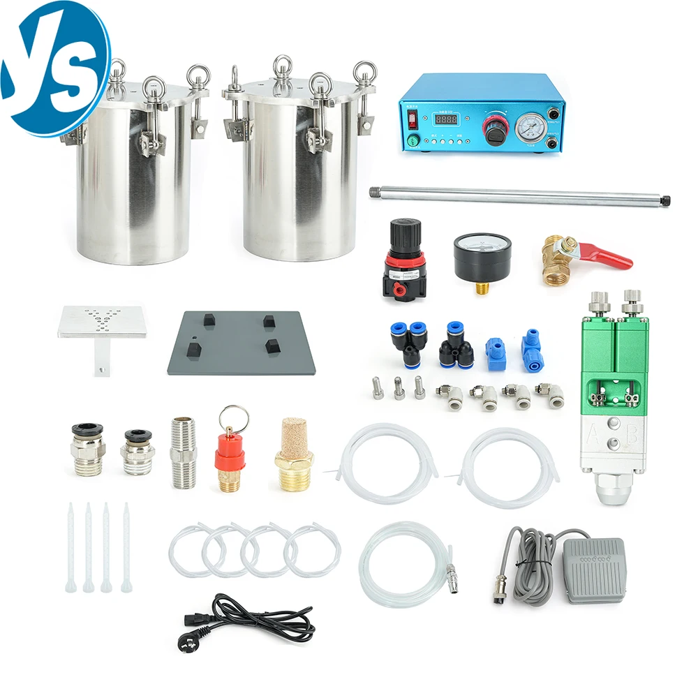 Automatic Two-Component Epoxy Dispensing Machine Dual-Liquid AB Glue Dispenser, with Pressure Tanks, Industrial Glue Potting
Automatic Two-Component Epoxy Dispensing Machine Dual-Liquid AB Glue Dispenser, with Pressure Tanks, Industrial Glue Potting