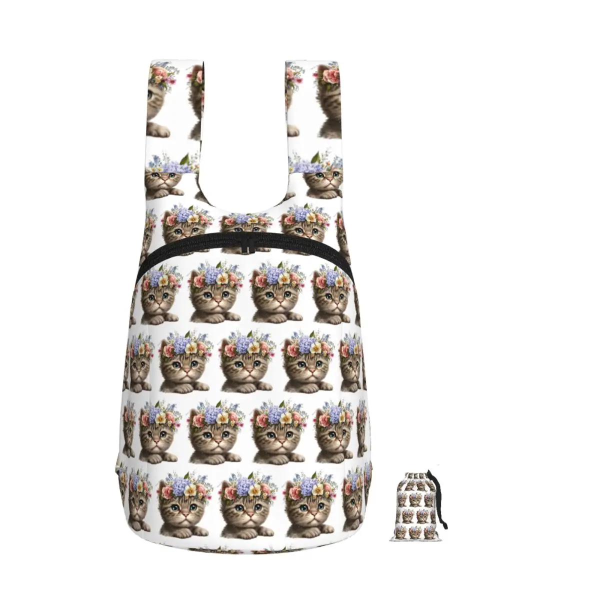 Kitten With Flowers Backpack Student Storage BookBag Children School Bag Computer Shoulder Bags for Boys Girls
Kitten With Flowers Backpack Student Storage BookBag Children School Bag Computer Shoulder Bags for Boys Girls