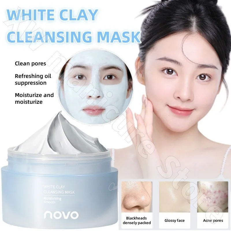 Novo Cleansing White Mud Cleansing Mask Cleansing Pores Refreshing Oil-resisting Moisturizing and Reducing Blackheads 100g
Novo Cleansing White Mud Cleansing Mask Cleansing Pores Refreshing Oil-resisting Moisturizing and Reducing Blackheads 100g