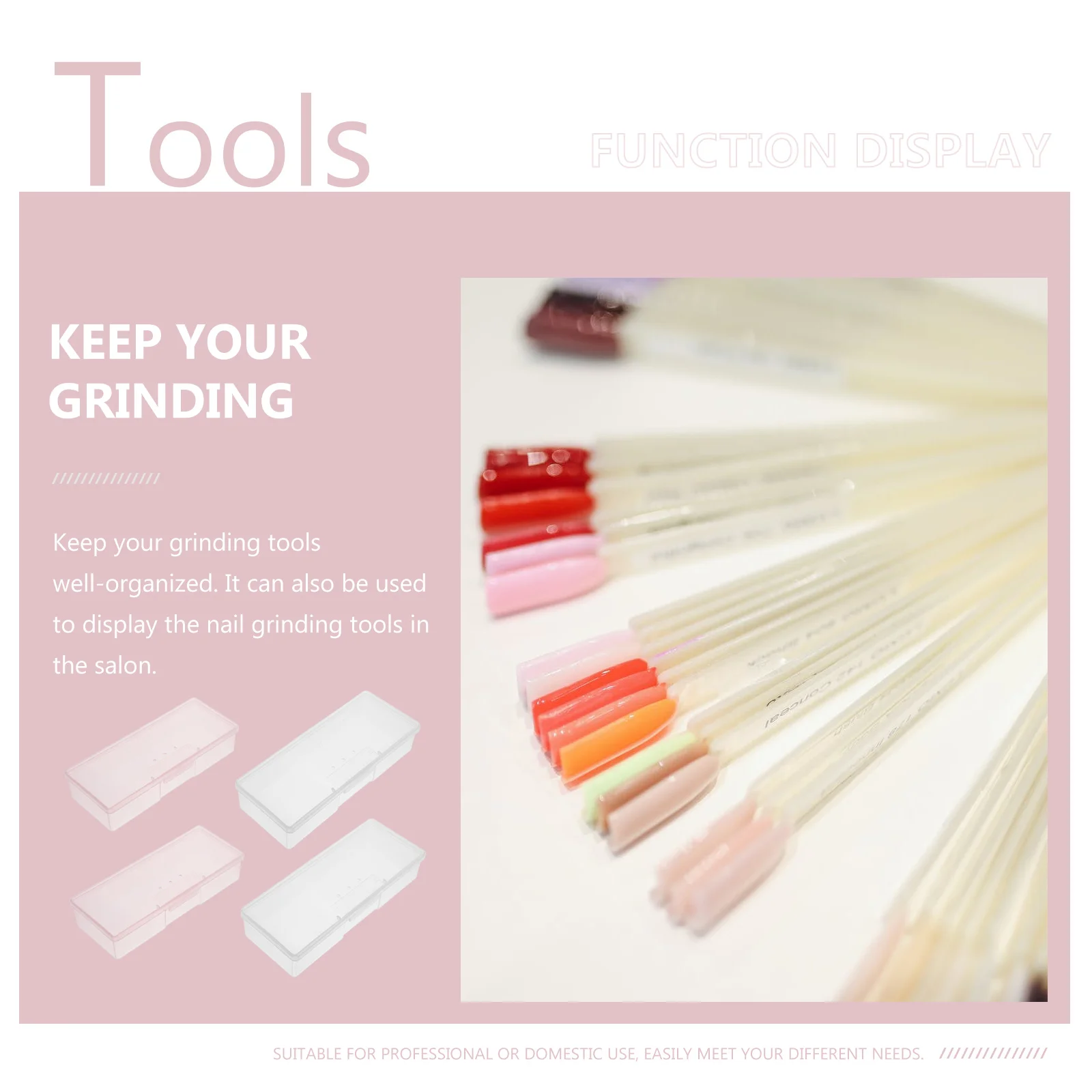 4 Pcs Manicure Tool Box Tools Organizer Clear Nail Case Storage Kit for Bits Small Art
4 Pcs Manicure Tool Box Tools Organizer Clear Nail Case Storage Kit for Bits Small Art