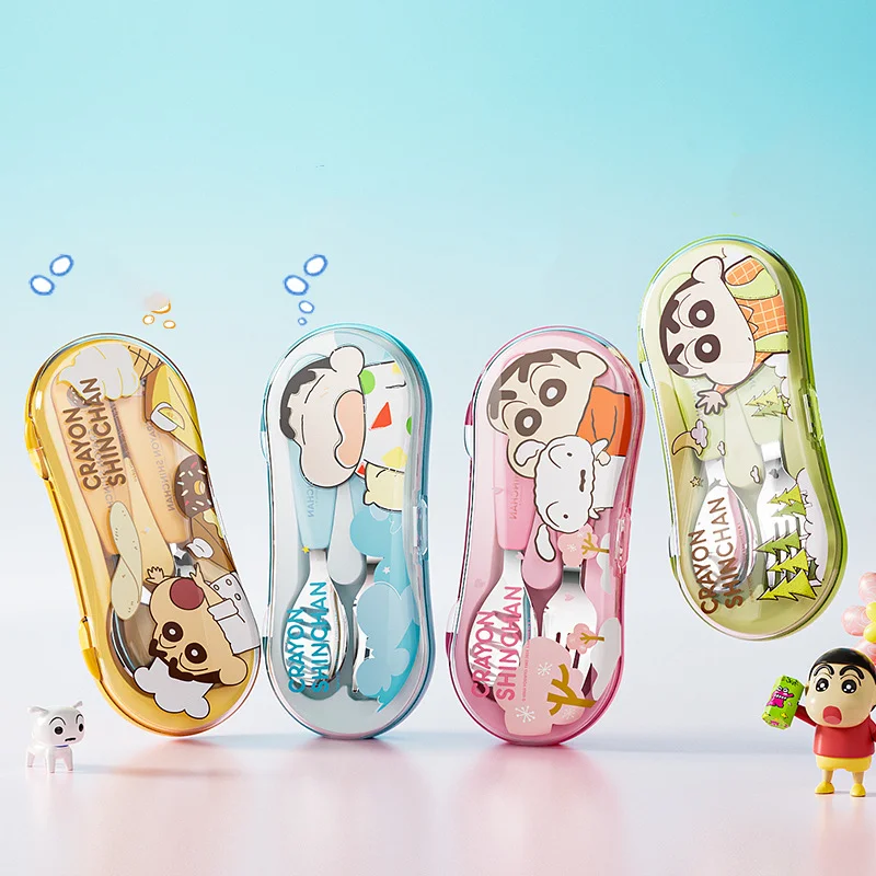 Kawaii Crayon Shin-Chan 304, набор ложек и вилок из нержавеющей стали, портативный набор посуды с героями мультфильмов, праздничные подарки для мальчиков и девочек
Kawaii Crayon Shin-Chan 304, набор ложек и вилок из нержавеющей стали, портативный набор посуды с героями мультфильмов, праздничные подарки для мальчиков и девочек