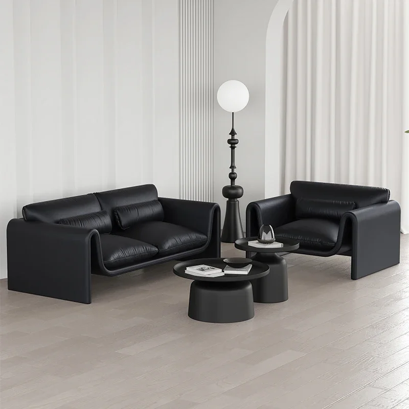 Sofa small apartment living room simple double light luxury Internet celebrity three people black leather art Italian minimalist
Sofa small apartment living room simple double light luxury Internet celebrity three people black leather art Italian minimalist