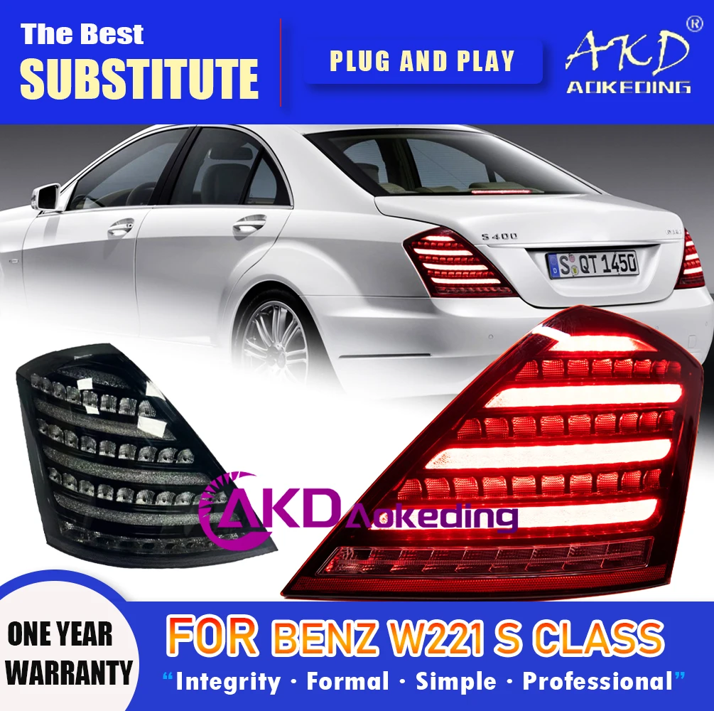 AKD Tail Lamp for Benz W221 S class LED Tail Light 2006-2013 S300 S400 S500 Rear Fog Brake Turn Signal Automotive Accessories
AKD Tail Lamp for Benz W221 S class LED Tail Light 2006-2013 S300 S400 S500 Rear Fog Brake Turn Signal Automotive Accessories